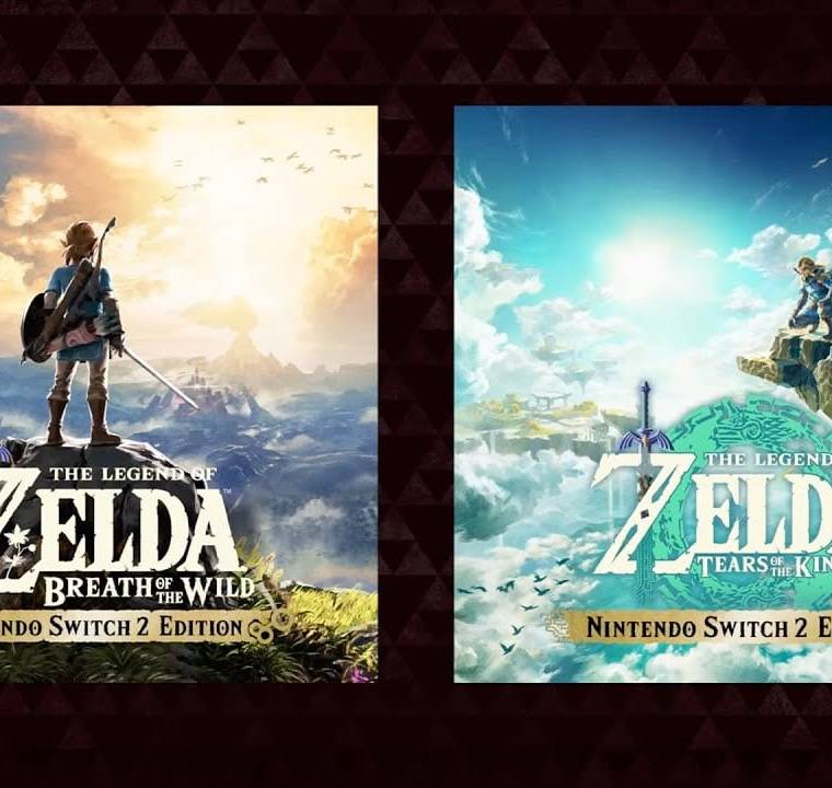 Imagen promocional de Breath of the Wild y Tears of the Kingdom para Nintendo Switch 2